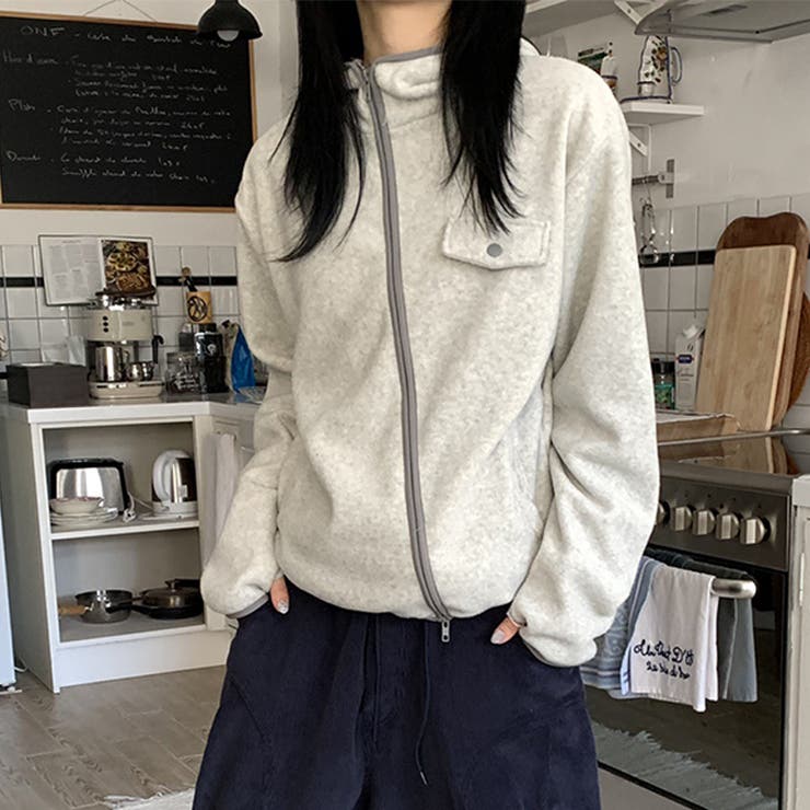 リラックスコレクター☆ボアフリース フード付き ショート丈アウター | 17kg | 詳細画像19 