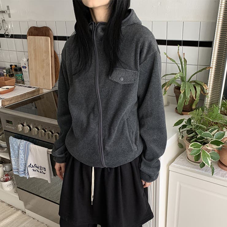 リラックスコレクター☆ボアフリース フード付き ショート丈アウター | 17kg | 詳細画像21 