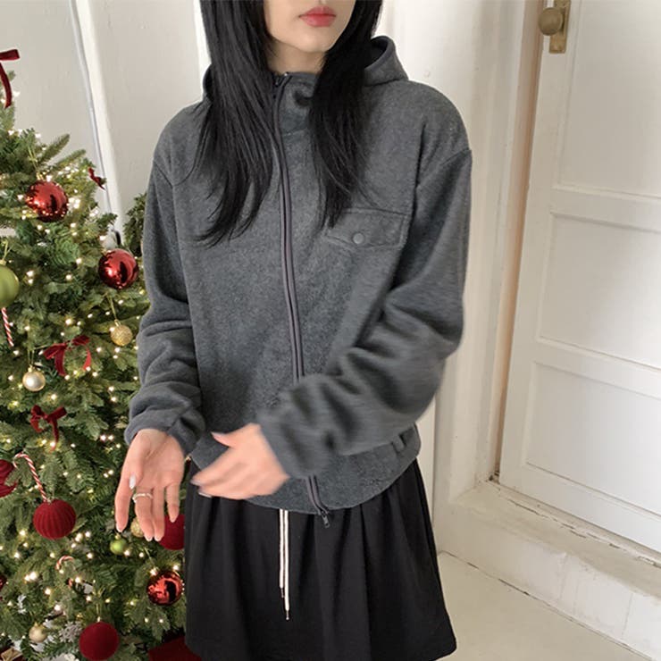 リラックスコレクター☆ボアフリース フード付き ショート丈アウター | 17kg | 詳細画像22 