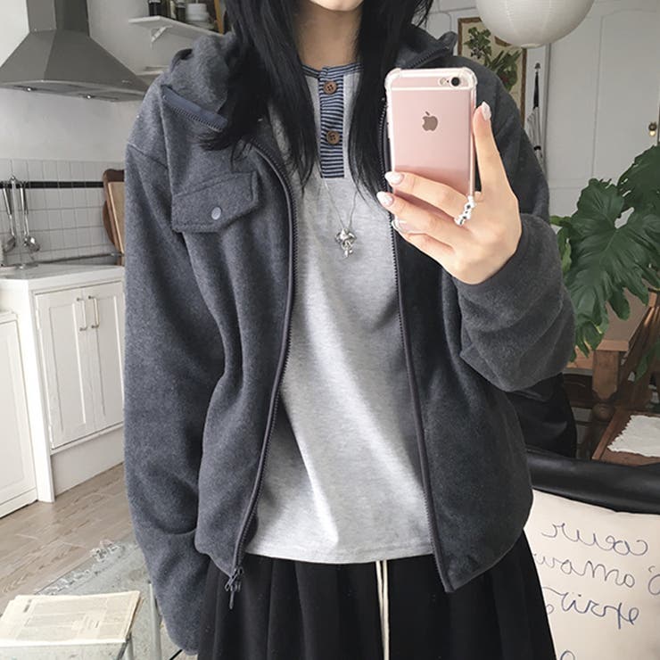 リラックスコレクター☆ボアフリース フード付き ショート丈アウター | 17kg | 詳細画像26 