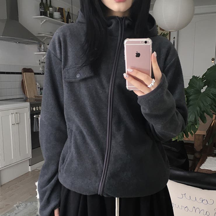 リラックスコレクター☆ボアフリース フード付き ショート丈アウター | 17kg | 詳細画像27 