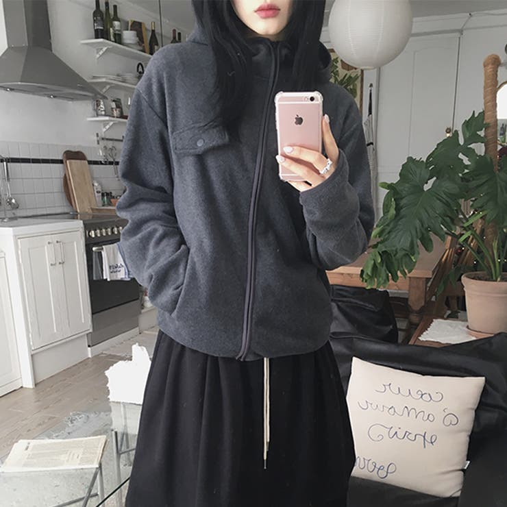 リラックスコレクター☆ボアフリース フード付き ショート丈アウター | 17kg | 詳細画像28 