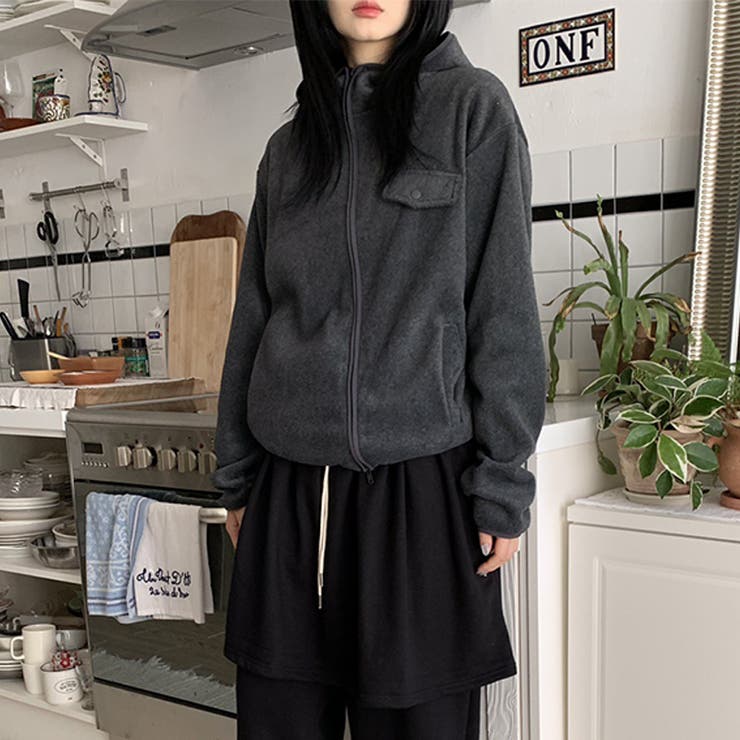 リラックスコレクター☆ボアフリース フード付き ショート丈アウター | 17kg | 詳細画像37 