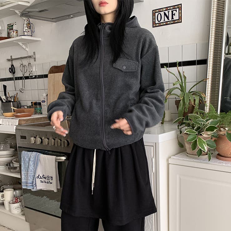 リラックスコレクター☆ボアフリース フード付き ショート丈アウター | 17kg | 詳細画像38 