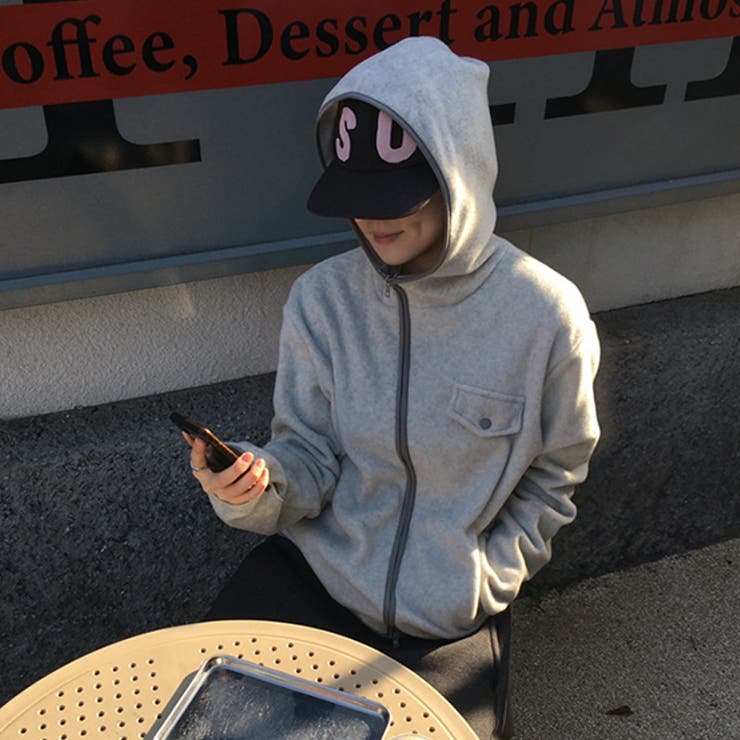 リラックスコレクター☆ボアフリース フード付き ショート丈アウター | 17kg | 詳細画像46 