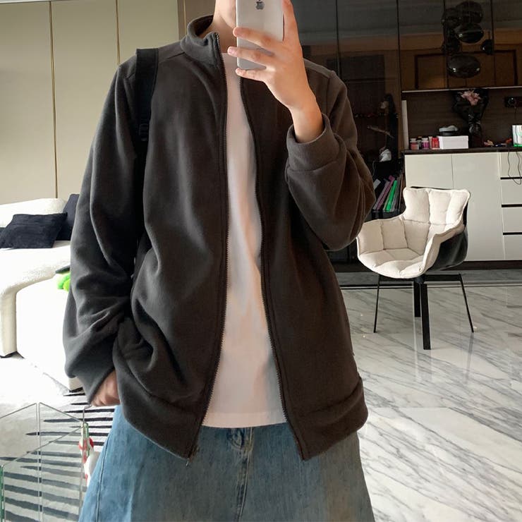 ユニセックス☆フリースジャケット裏起毛 保温 ダブルフェイス | 17kg | 詳細画像18 