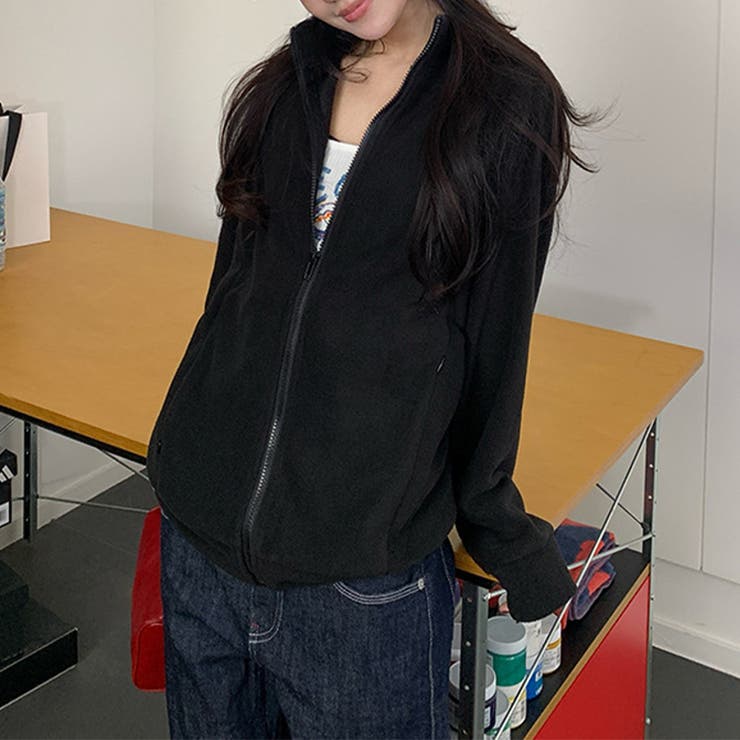 ユニセックス☆フリースジャケット裏起毛 保温 ダブルフェイス | 17kg | 詳細画像3 