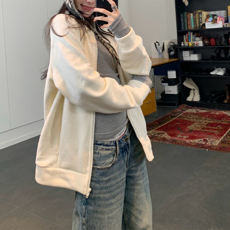 ユニセックス☆フリースジャケット裏起毛 保温 ダブルフェイス | 17kg | 詳細画像34 