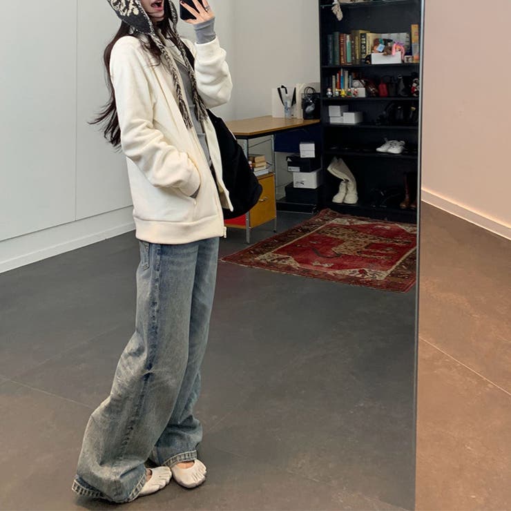 ユニセックス☆フリースジャケット裏起毛 保温 ダブルフェイス | 17kg | 詳細画像37 