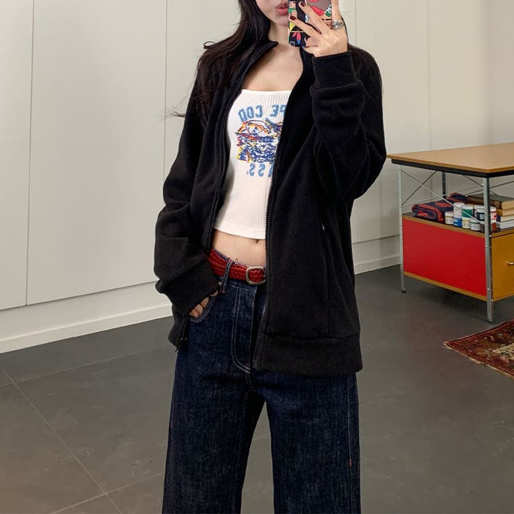 ユニセックス☆フリースジャケット裏起毛 保温 ダブルフェイス | 17kg | 詳細画像9 