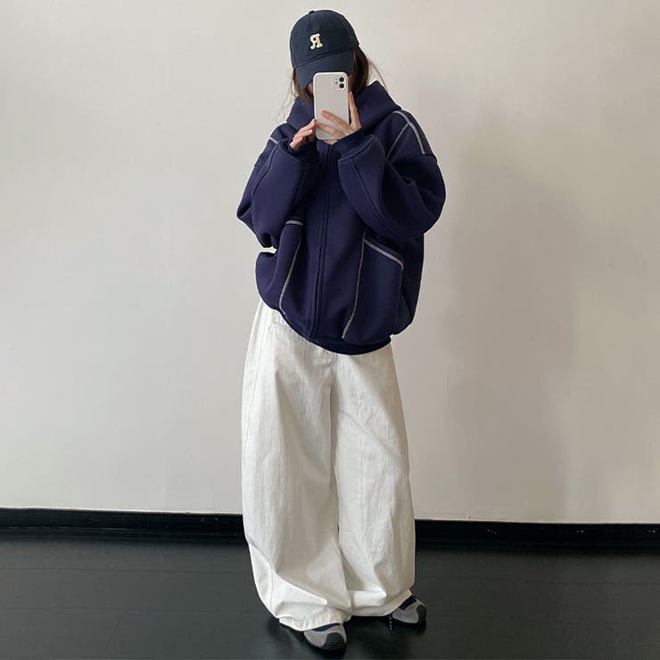 気負わず快適☆立体メッシュ フード付き ジップアップ パーカー ペア対応 | 17kg | 詳細画像7 