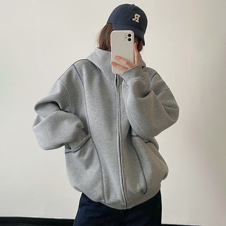 気負わず快適☆立体メッシュ フード付き ジップアップ パーカー ペア対応 | 17kg | 詳細画像8 