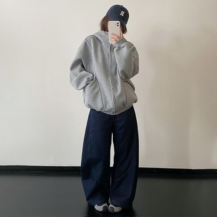 気負わず快適☆立体メッシュ フード付き ジップアップ パーカー ペア対応 | 17kg | 詳細画像10 