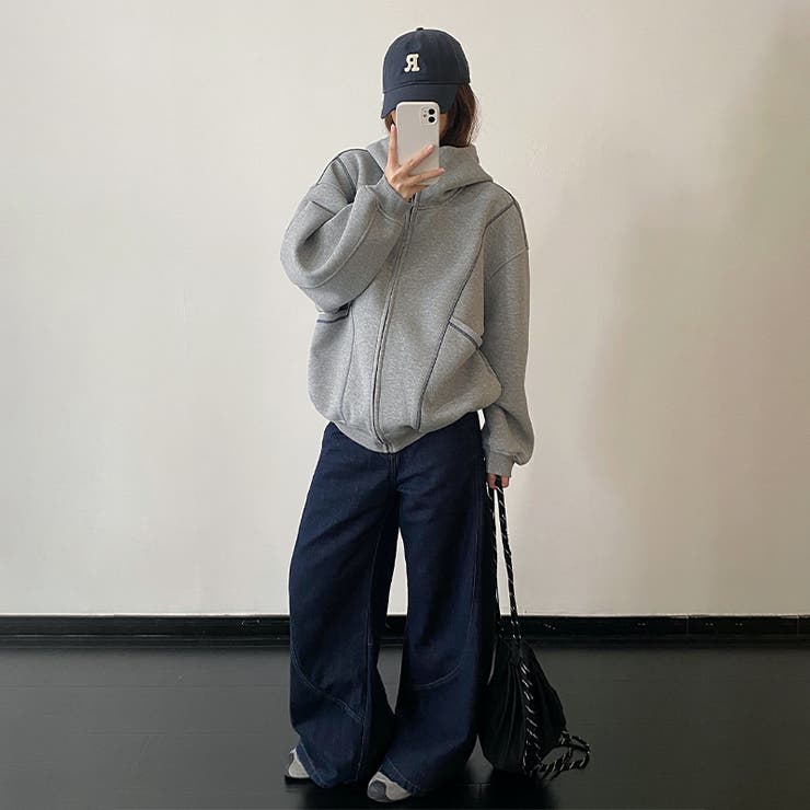 気負わず快適☆立体メッシュ フード付き ジップアップ パーカー ペア対応 | 17kg | 詳細画像14 