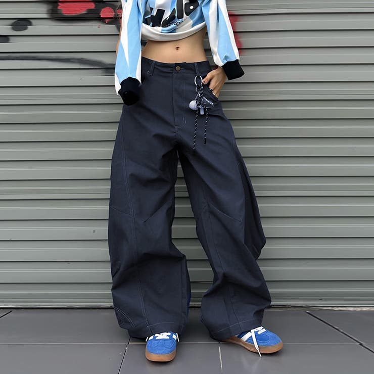 今季トレンド☆反転デザイン カーブデニムバナナパンツ | 17kg | 詳細画像6 