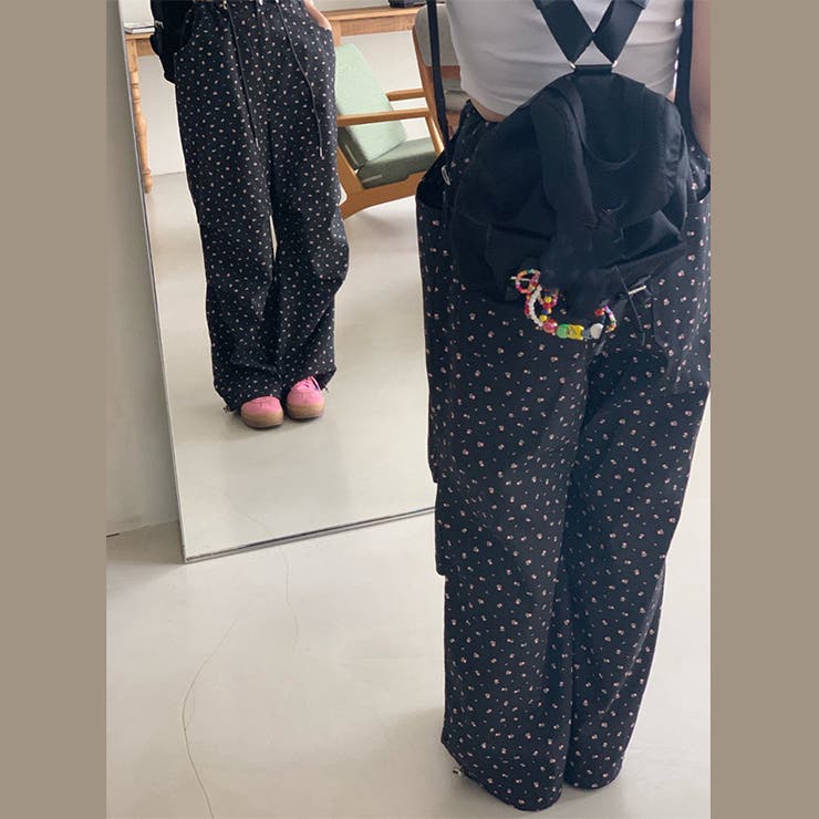 ゆるカワコーデ☆ウエストゴム 小花柄 カジュアルパンツ | 17kg | 詳細画像9 