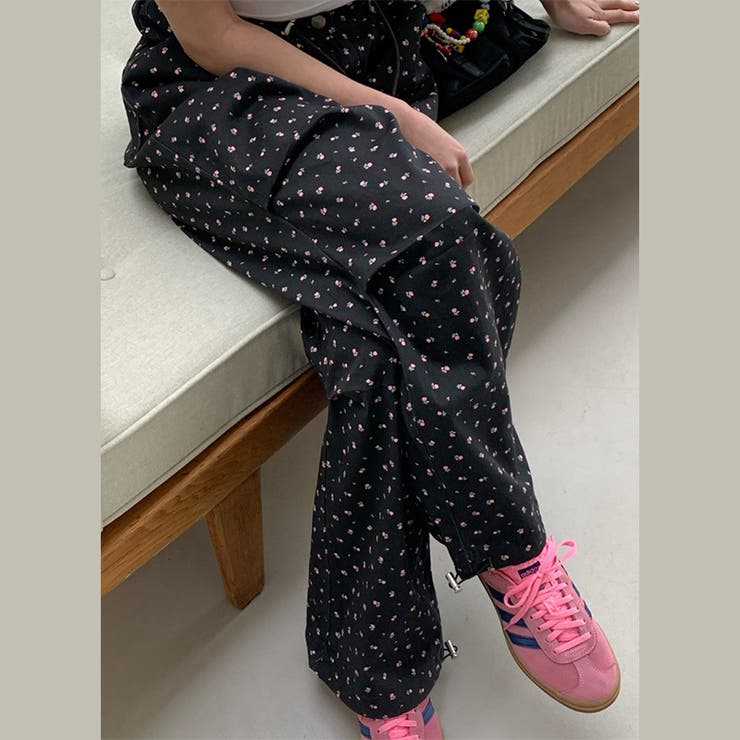 ゆるカワコーデ☆ウエストゴム 小花柄 カジュアルパンツ | 17kg | 詳細画像12 