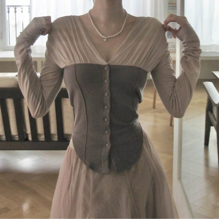 甘辛系ガールズ☆配色切替早春向けイレギュラーTシャツ | 17kg | 詳細画像5 