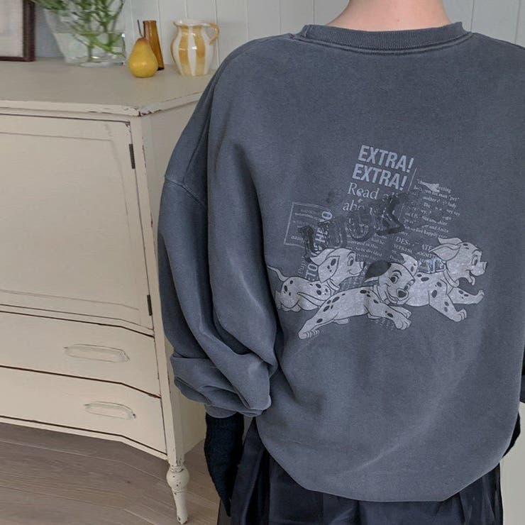 甘辛系ガールズ☆リボンプリント プルオーバースウェット | 17kg | 詳細画像7 