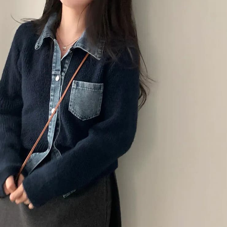 気負わず快適☆切替デニムニットジャケット | 17kg | 詳細画像4 