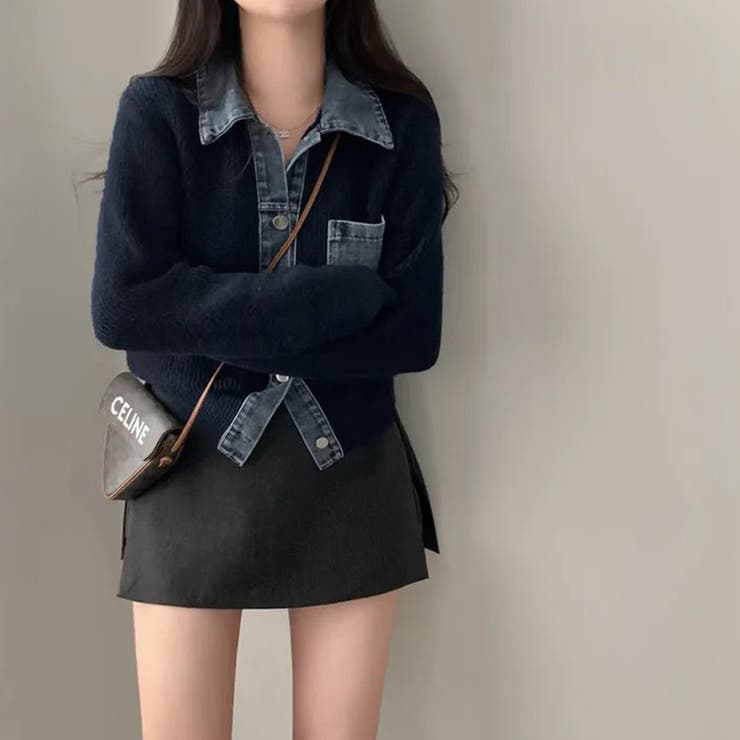 気負わず快適☆切替デニムニットジャケット | 17kg | 詳細画像7 