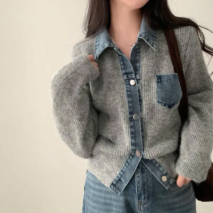 気負わず快適☆切替デニムニットジャケット | 17kg | 詳細画像12 