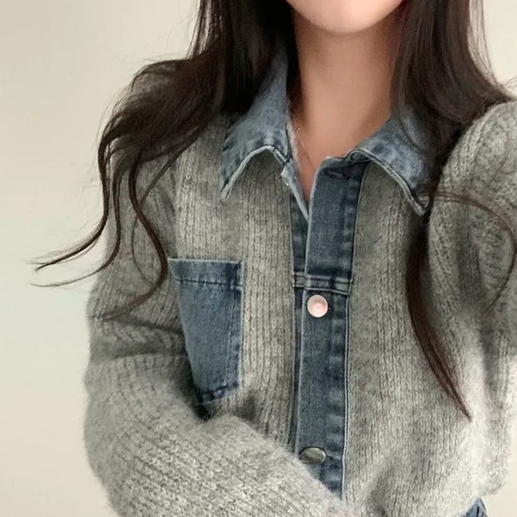 気負わず快適☆切替デニムニットジャケット | 17kg | 詳細画像16 