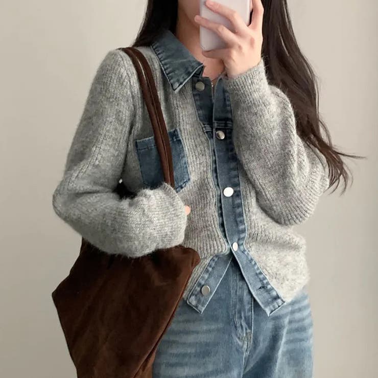 気負わず快適☆切替デニムニットジャケット | 17kg | 詳細画像18 