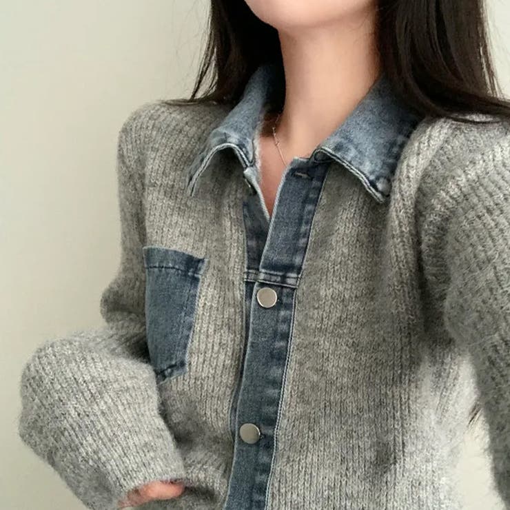 気負わず快適☆切替デニムニットジャケット | 17kg | 詳細画像19 
