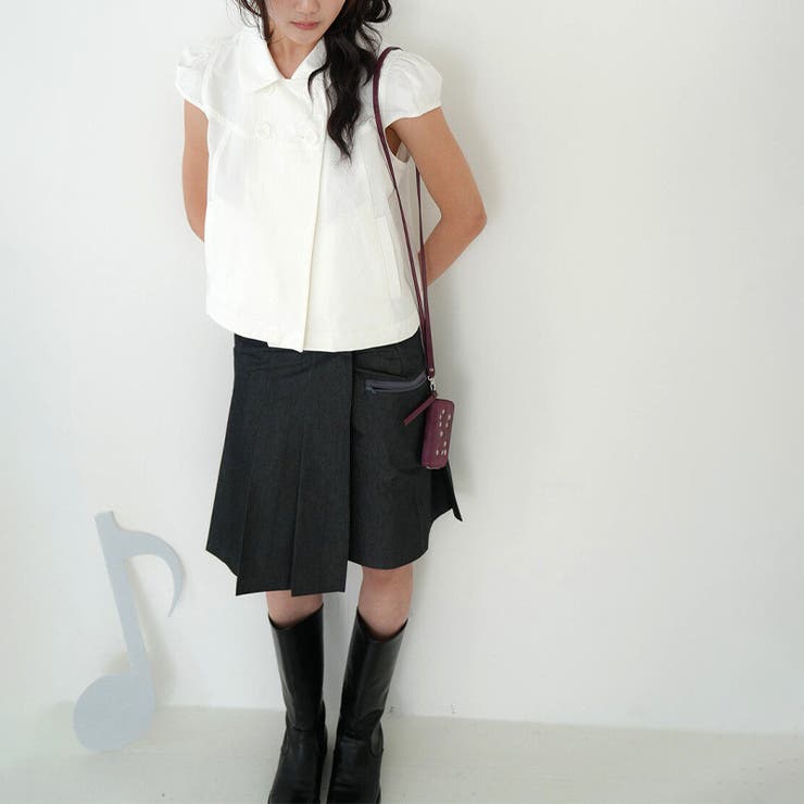 ミレニアル学園風☆ダブルボタン パフスリーブシャツ | 17kg | 詳細画像7 