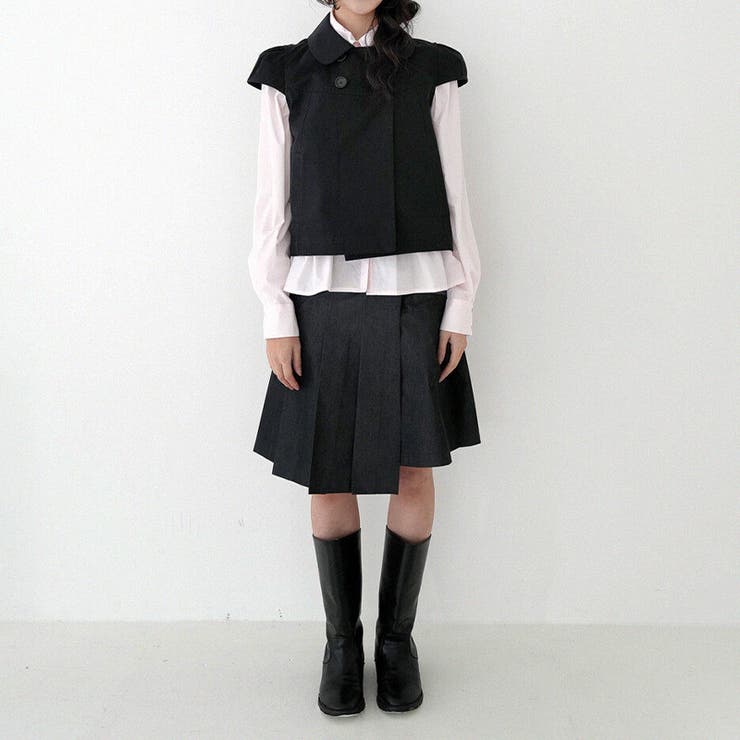 ミレニアル学園風☆ダブルボタン パフスリーブシャツ | 17kg | 詳細画像14 