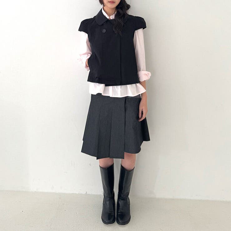 ミレニアル学園風☆ダブルボタン パフスリーブシャツ | 17kg | 詳細画像16 