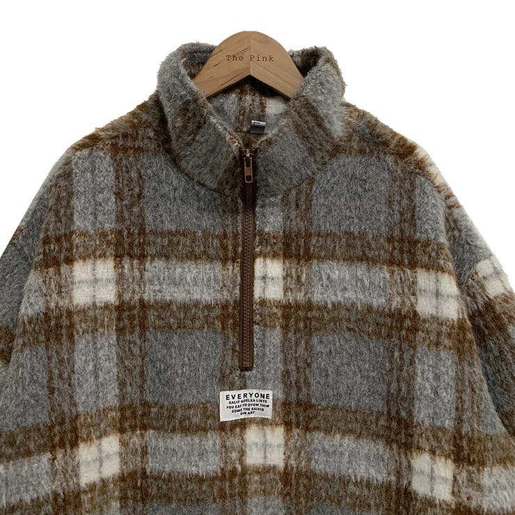 気負わず快適☆レトログリーン チェック柄 ジップアップ ファースウェット | 17kg | 詳細画像21 