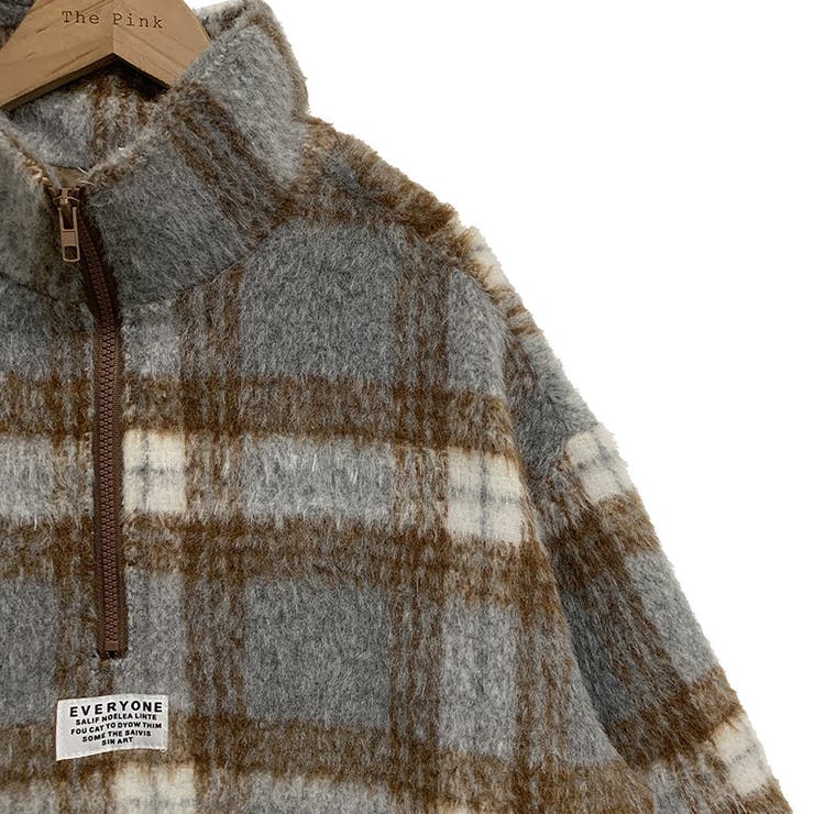 気負わず快適☆レトログリーン チェック柄 ジップアップ ファースウェット | 17kg | 詳細画像22 