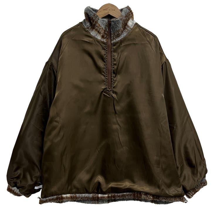 気負わず快適☆レトログリーン チェック柄 ジップアップ ファースウェット | 17kg | 詳細画像24 