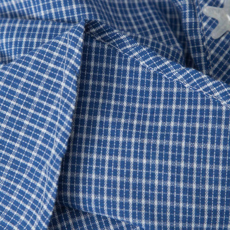 甘辛系ガールズ☆スリムフィット・ウエストシェイプチェック柄 半袖シャツ | 17kg | 詳細画像10 