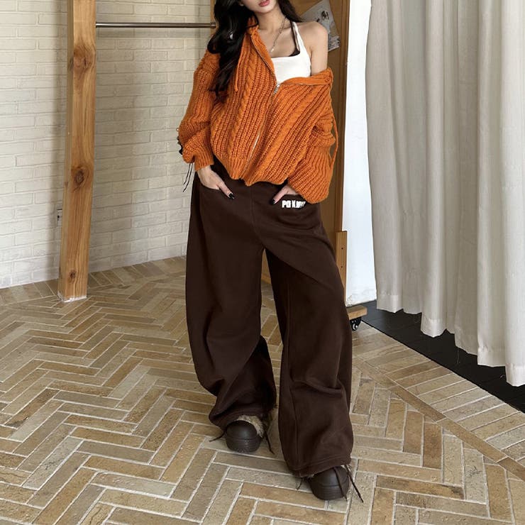 甘辛系ガールズ☆ファー・ベルト付き カジュアルスウェットパンツ | 17kg | 詳細画像9 