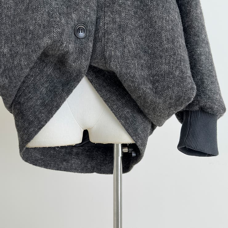 甘辛系ガールズ ダークグレー ファー襟付き | 17kg | 詳細画像14 