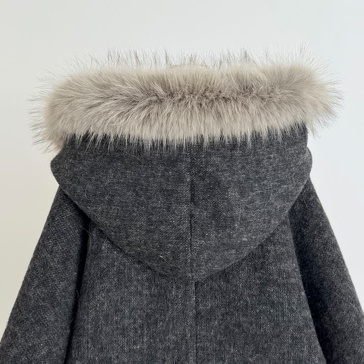 甘辛系ガールズ ダークグレー ファー襟付き | 17kg | 詳細画像15 