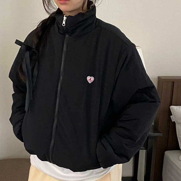 甘辛系ガールズ☆リバーシブル着用可 リボンジャカード ボア ショートジャケット | 17kg | 詳細画像14 