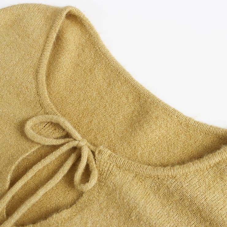 甘辛系ガールズ☆【春】リボン付き Vネック ルーズニットセーター | 17kg | 詳細画像29 