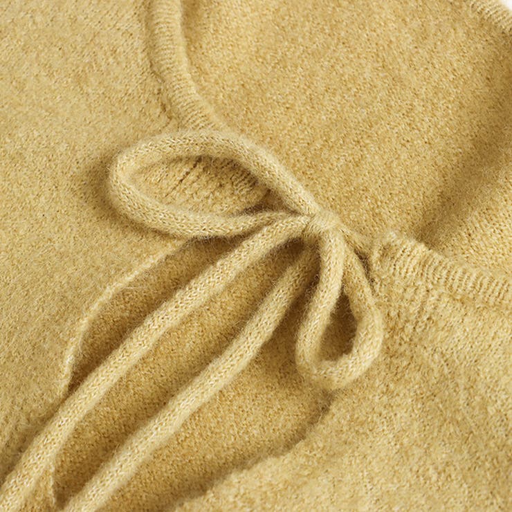 甘辛系ガールズ☆【春】リボン付き Vネック ルーズニットセーター | 17kg | 詳細画像30 