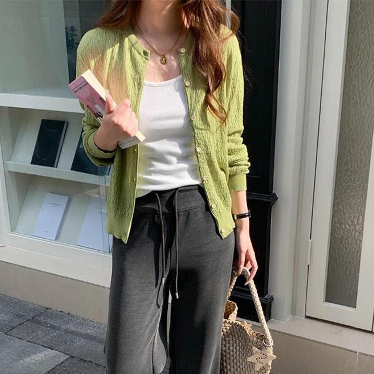 気負わず快適☆【春】ウール混 素材感ニットカーディガン | 17kg | 詳細画像2 