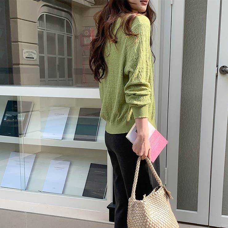 気負わず快適☆【春】ウール混 素材感ニットカーディガン | 17kg | 詳細画像11 