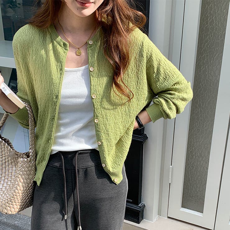 気負わず快適☆【春】ウール混 素材感ニットカーディガン | 17kg | 詳細画像13 