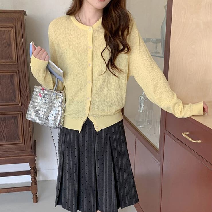 気負わず快適☆【春】ウール混 素材感ニットカーディガン | 17kg | 詳細画像4 