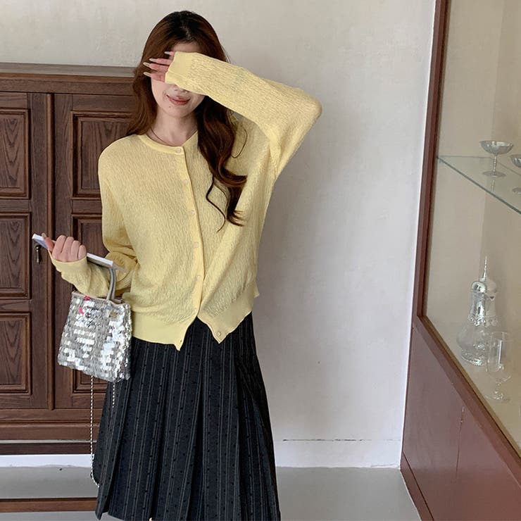 気負わず快適☆【春】ウール混 素材感ニットカーディガン | 17kg | 詳細画像22 