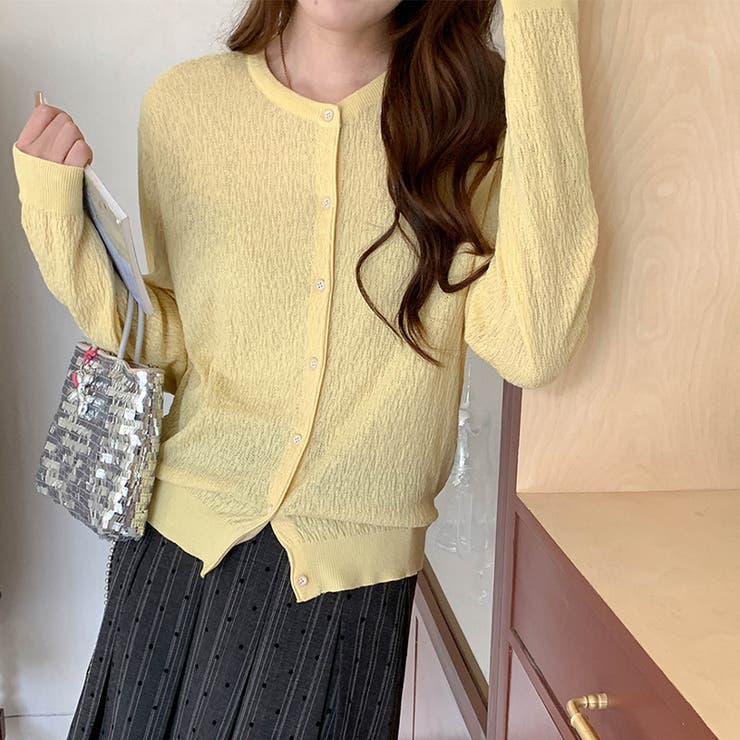 気負わず快適☆【春】ウール混 素材感ニットカーディガン | 17kg | 詳細画像23 