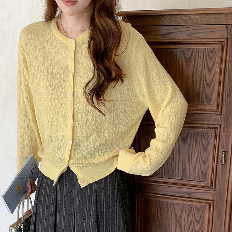 気負わず快適☆【春】ウール混 素材感ニットカーディガン | 17kg | 詳細画像25 