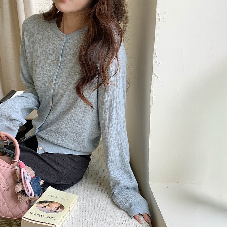 気負わず快適☆【春】ウール混 素材感ニットカーディガン | 17kg | 詳細画像29 